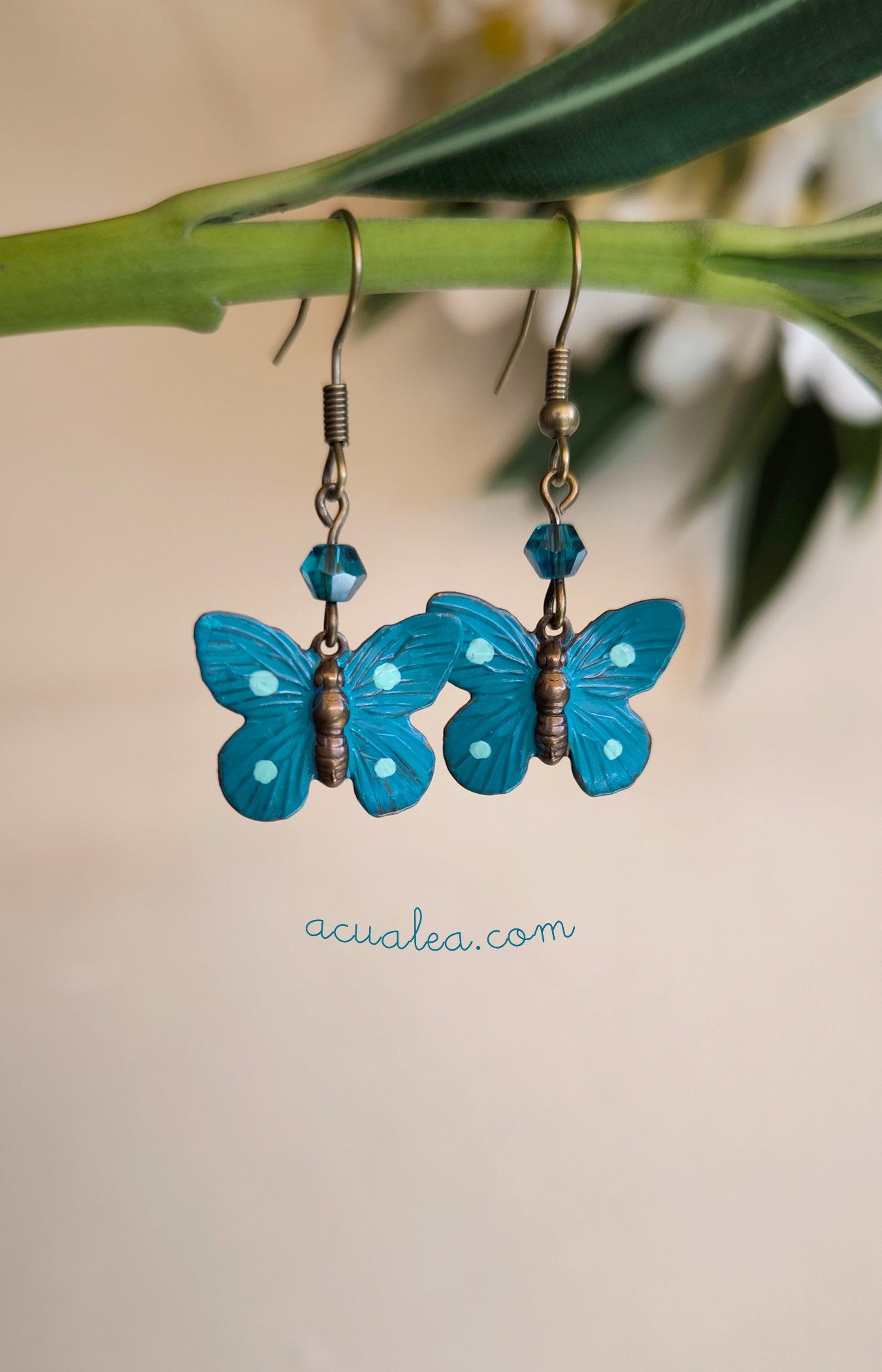 Azure Dreams Butterfly Earrings