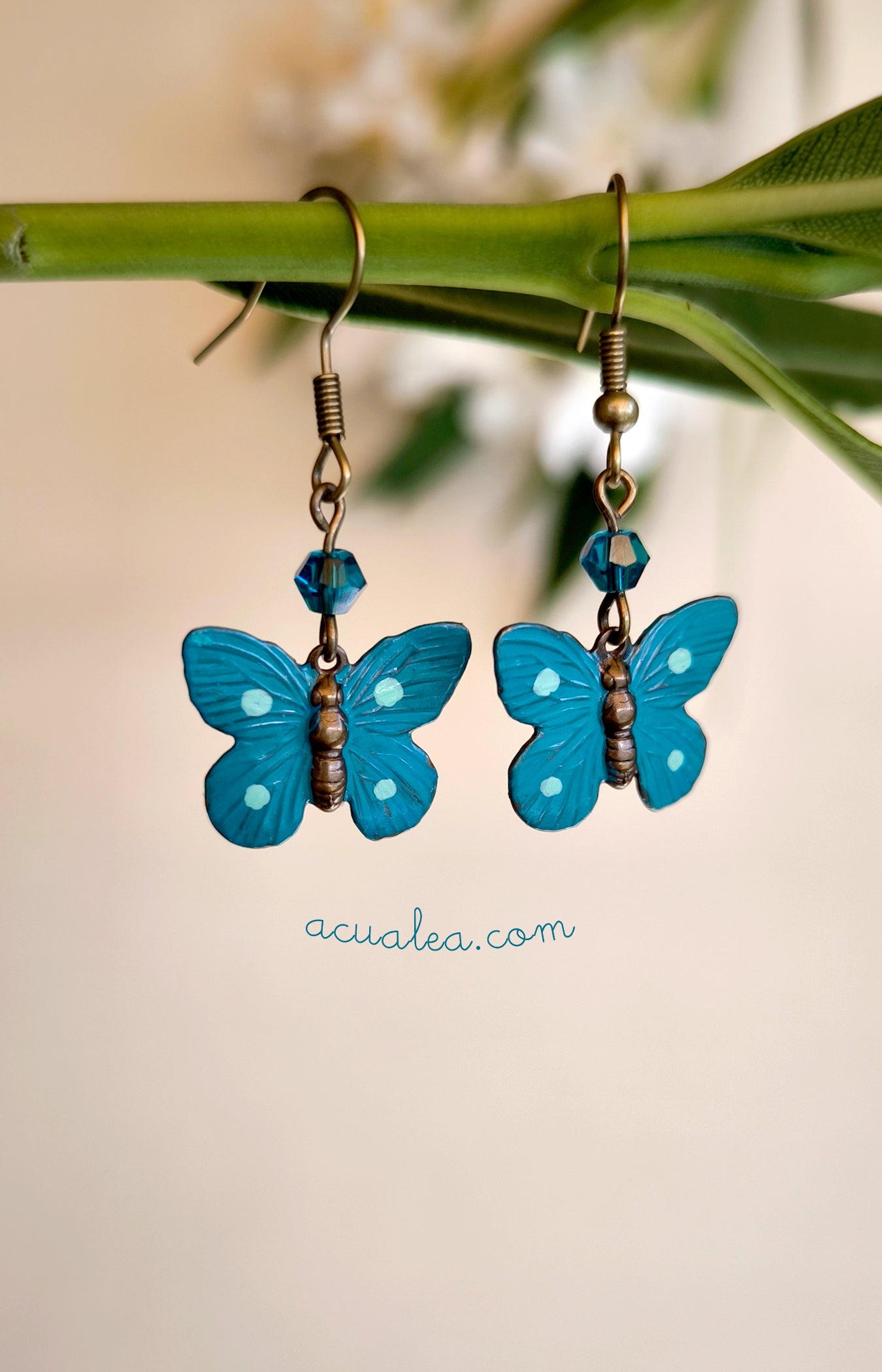 Azure Dreams Butterfly Earrings