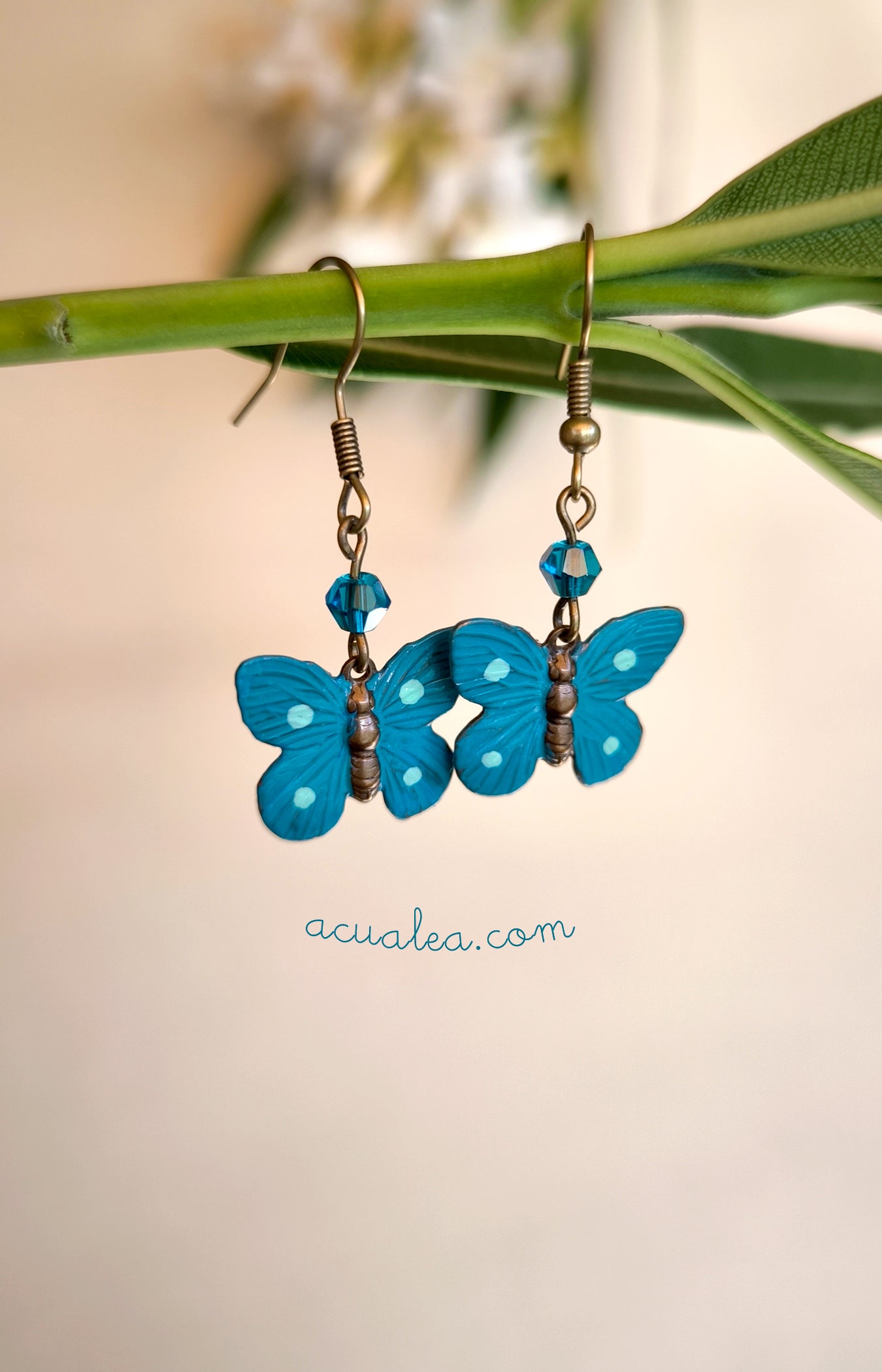 Azure Dreams Butterfly Earrings