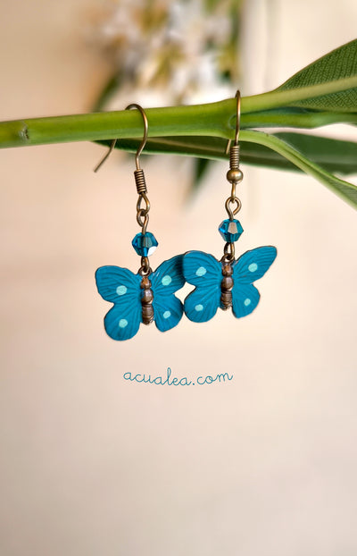 Azure Dreams Butterfly Earrings