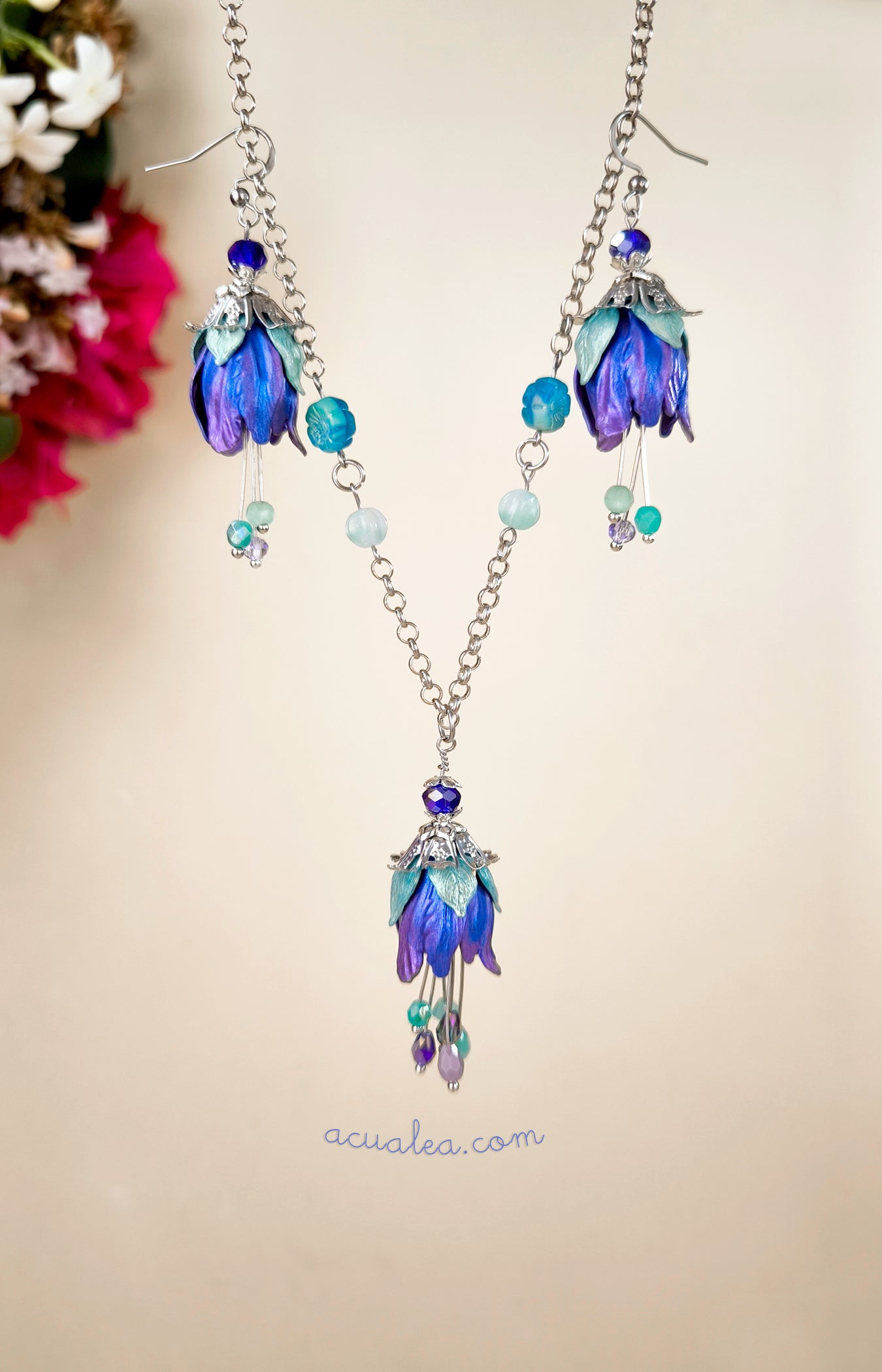 Fairy Petal Set · Dark Blue Fantasy Flowers