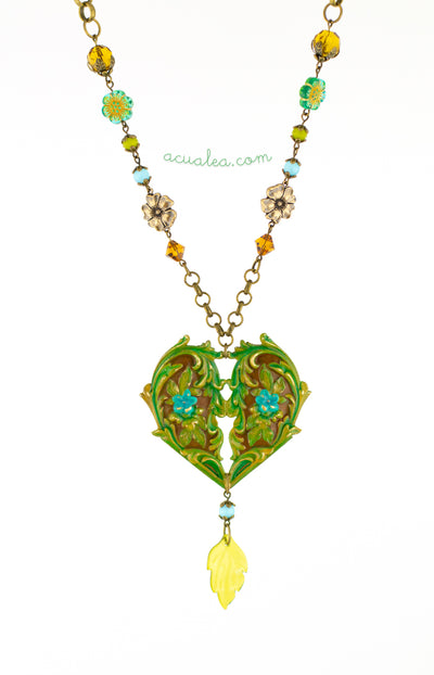 Collier Coeur Vert