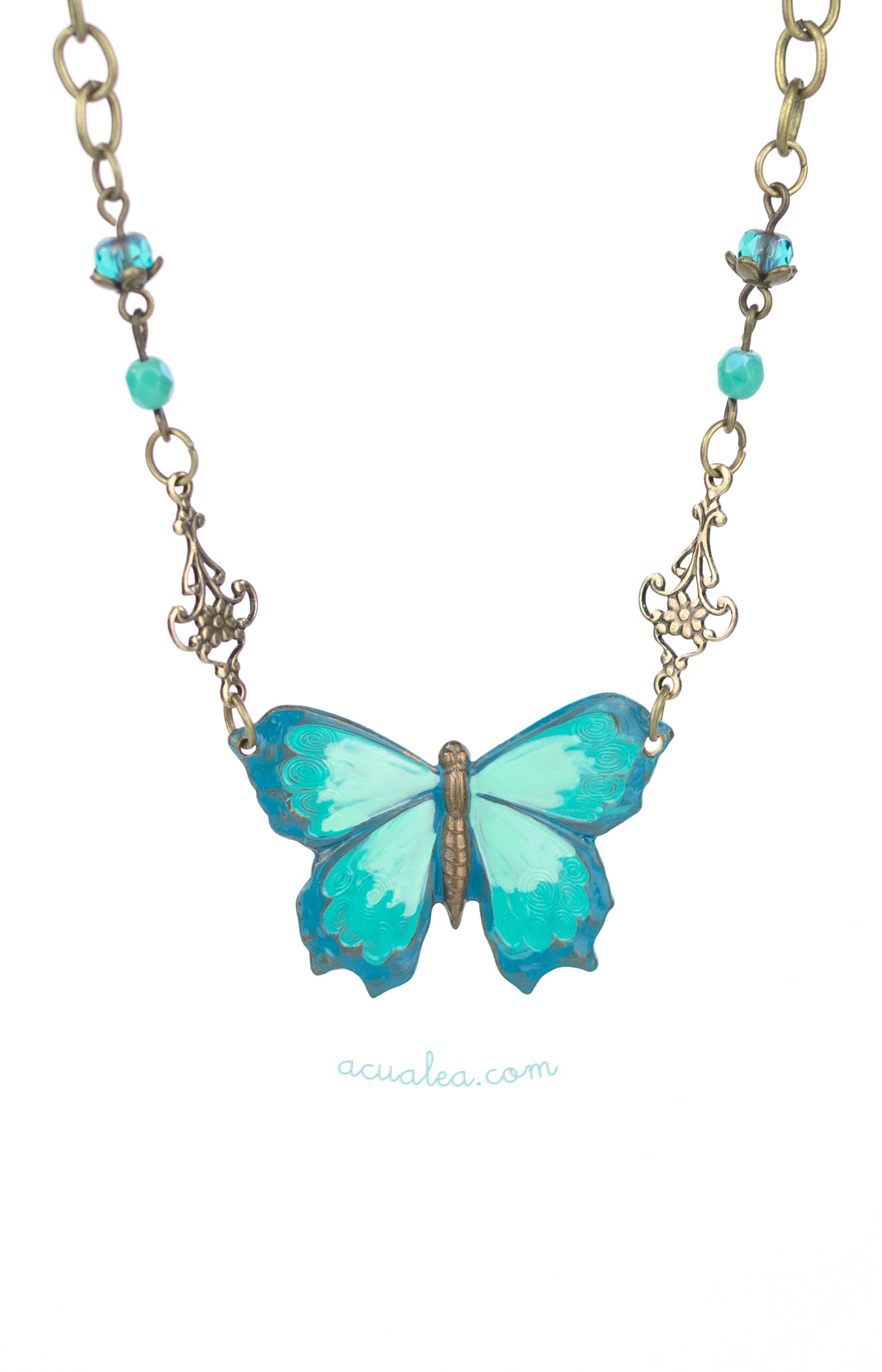 Blue Butterfly Dreams Necklace