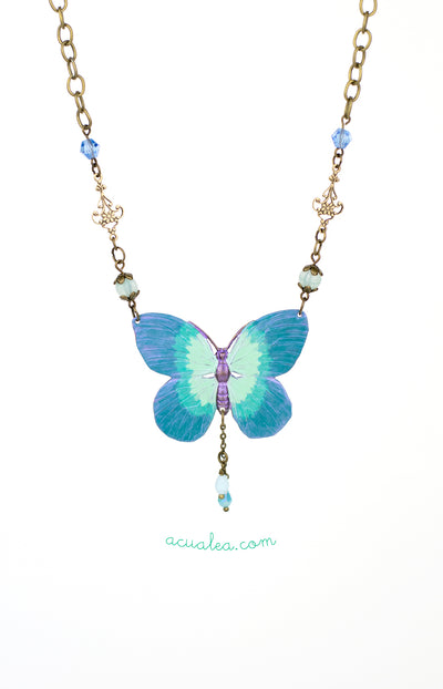 Collier papillon Morpho