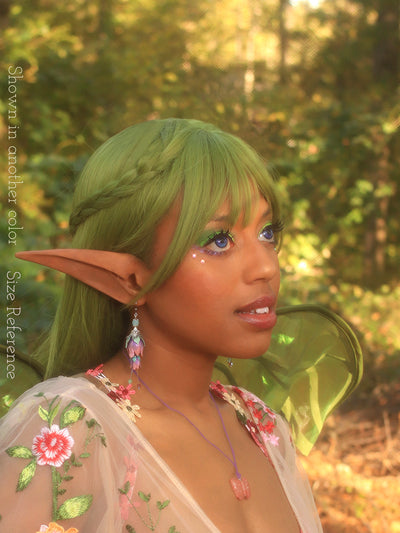 Double Amethyst Dew Earrings