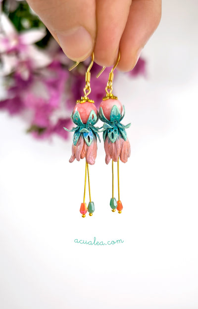 Enchanted Rose Dew Earrings