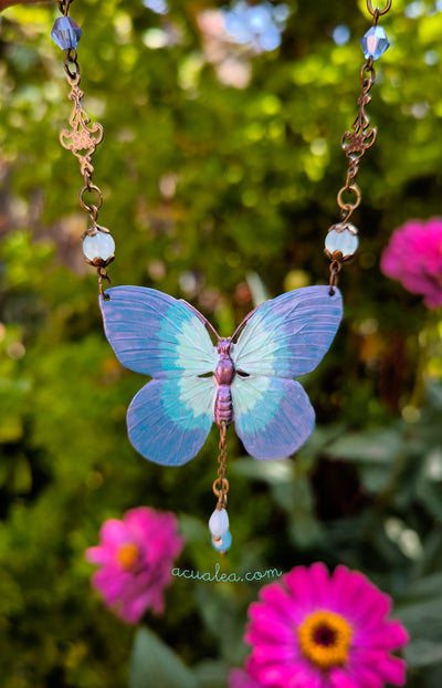 Collar de mariposa morfo