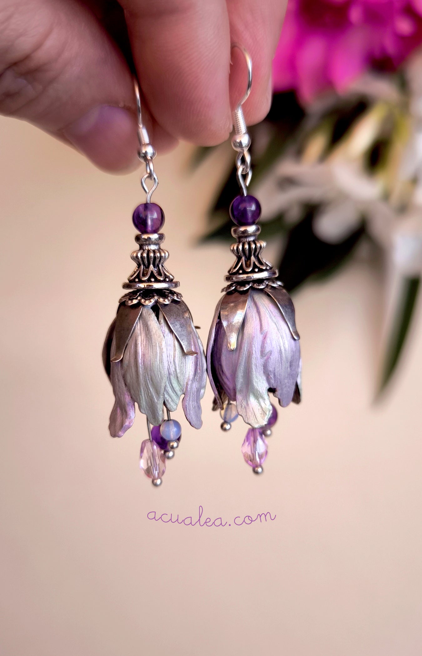 Pendientes Rocío de Amatista